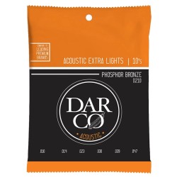 Akustiskās ģitāras stīgas Darco D210 (10-47) Akustiskās ģitāras stīgas Darco D210 (10-47)