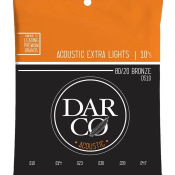 Akustiskās ģitāras stīgas Darco D510 (10-47)