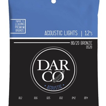 Akustiskās ģitāras stīgas Darco D520 (12-54) Akustiskās ģitāras stīgas Darco D520 (12-54)
