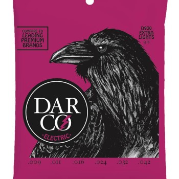 Elektriskās ģitāras stīgas Darco D930 (09-42) Elektriskās ģitāras stīgas Darco D930 (09-42)
