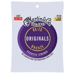 Martin acoustic Guitar Strings M140 (12-54)