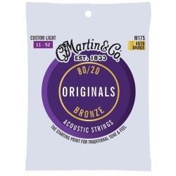 Martin acoustic Guitar Strings M175 (11-52)
