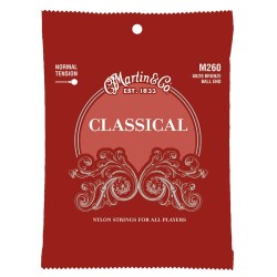 Klasiskās ģitāras stīgas Martin M260 Klasiskās ģitāras stīgas Martin M260