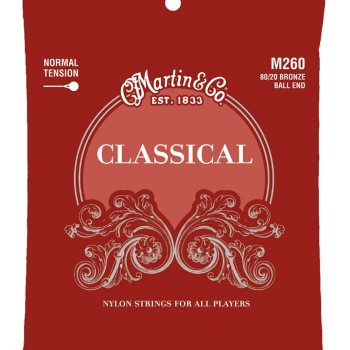 Klasiskās ģitāras stīgas Martin M260 Klasiskās ģitāras stīgas Martin M260
