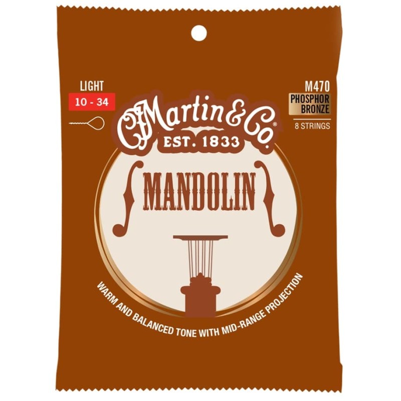 Mandolīnas stīgas Martin M470 Mandolīnas stīgas Martin M470