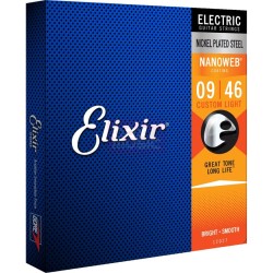 Elektriskās ģitāras stīgas Elixir Nanoweb 12027 (09-46) Elektriskās ģitāras stīgas Elixir Nanoweb 12027 (09-46)