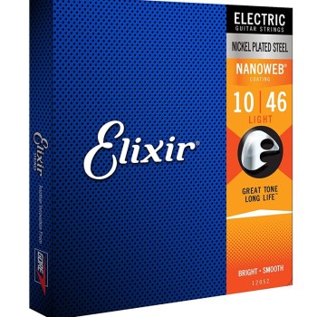Elektriskās ģitāras stīgas Elixir Nanoweb 12052 (10-46)