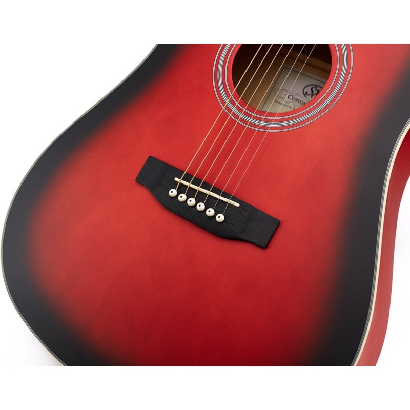 Akustiskā ģitāra SX SD104KRDS-Kit