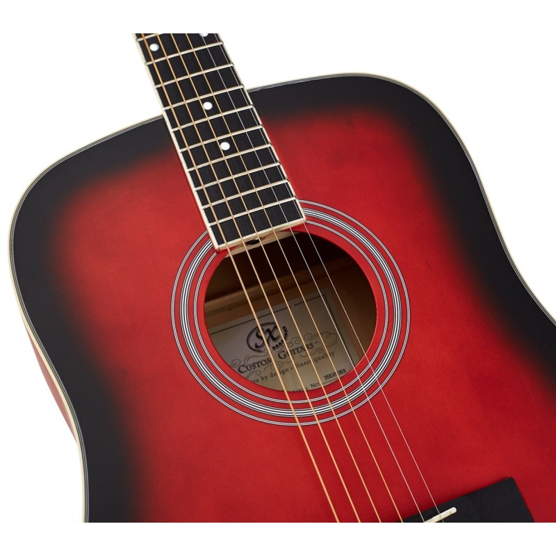 Akustiskā ģitāra SX SD104KRDS-Kit