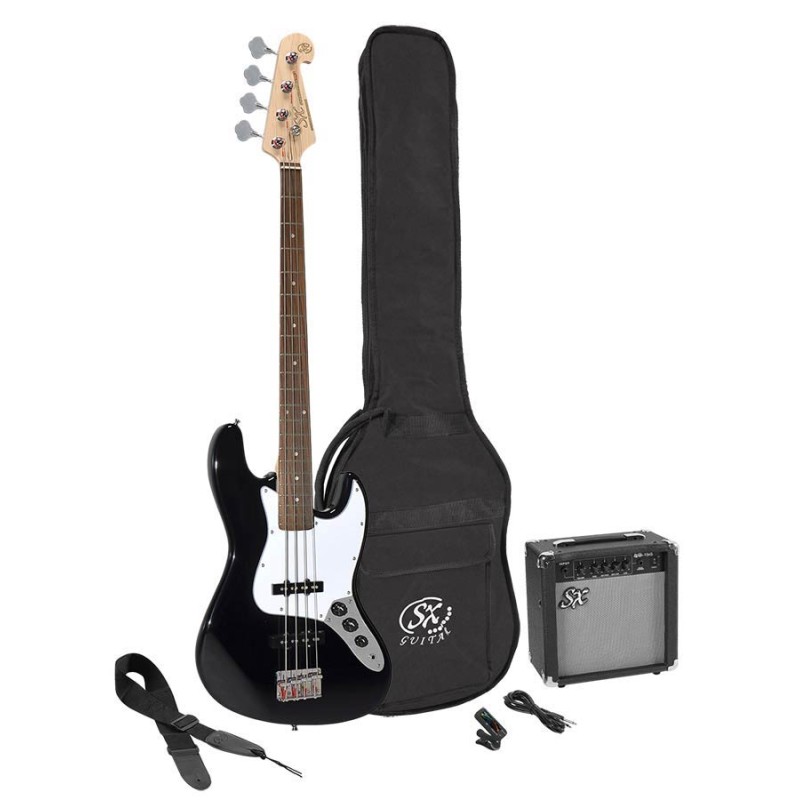 Basģitāras komplekts SX SB1SK-BK