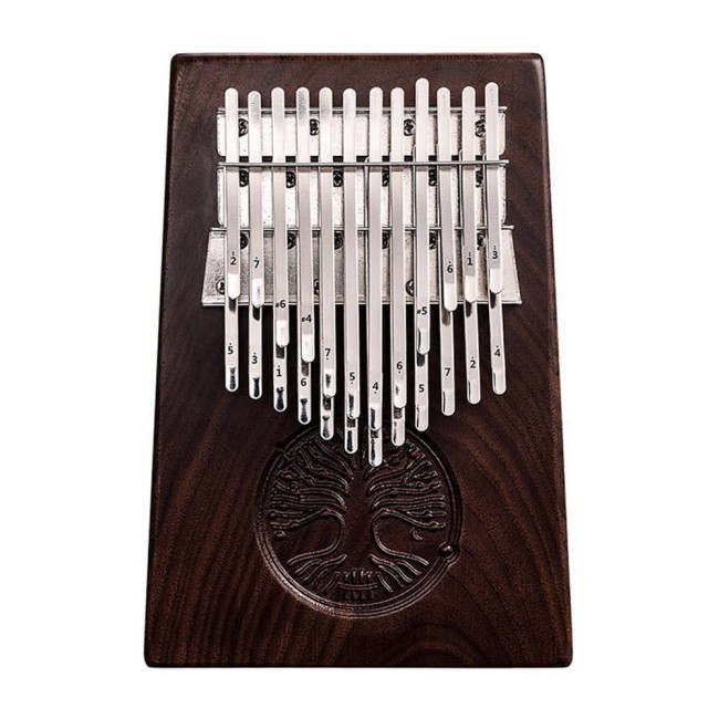 Hromatiskā kalimba Hluru KX-24-Walnut