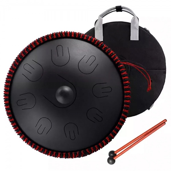 Hluru Handpan drum 14" 9 tone InkBlack