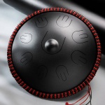Hluru Handpan drum 14" 9 tone InkBlack