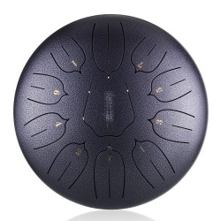 Hluru steel tongue drum 12" 11 tone Meteorite