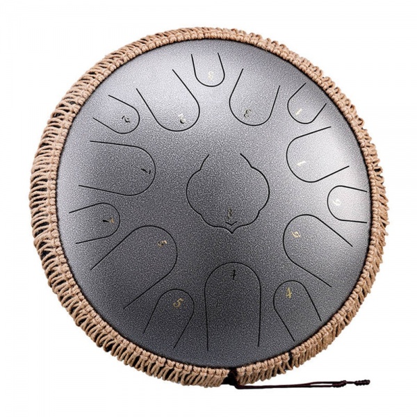 Hluru Steel tongue drum 14" 15 tone Meteorite