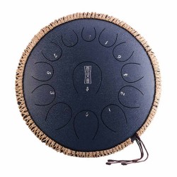 Hluru steel tongue drum 14" 13 tone Navy Blue