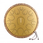 Hluru steel tongue drum 14" 15 tone Golden