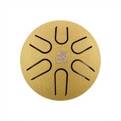 Hluru 3'' Mini steel tongue drum TM6-3-Golden