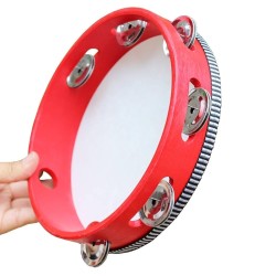 Tamburīns ar plēvi TH8-6-Red