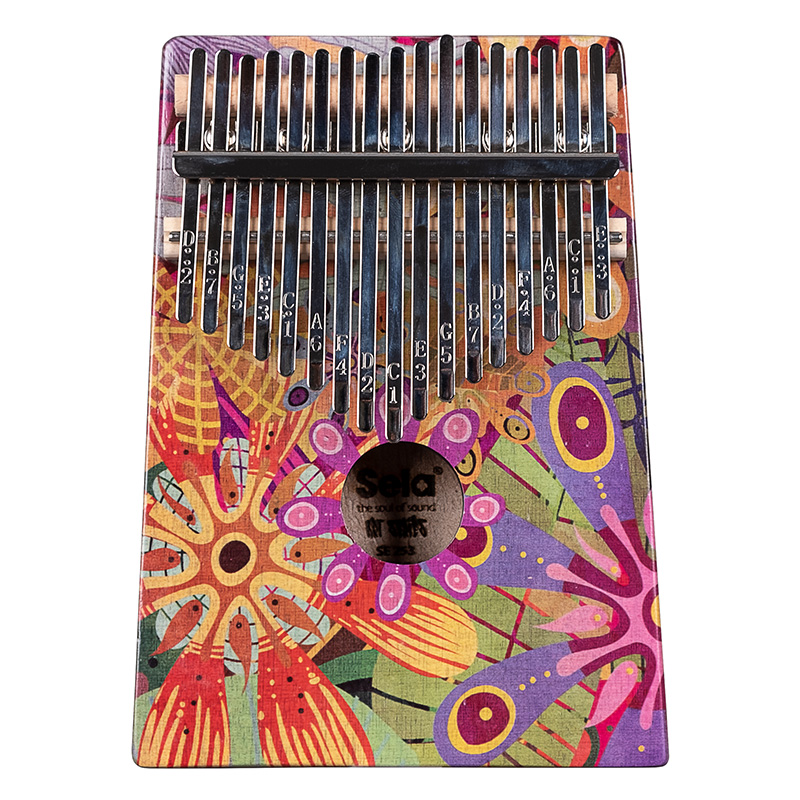Kalimba Sela Mahogany 17 SE-253 Flower Power Kalimba Sela Mahogany 17 SE-253 Flower Power
