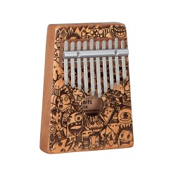 Sela Kalimba Mahogany 10 SE-256 Little Monster Laser