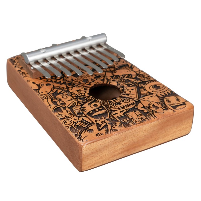 Kalimba Sela Mahogany 10 SE-256 Little Monster Laser Kalimba Sela Mahogany 10 SE-256 Little Monster Laser