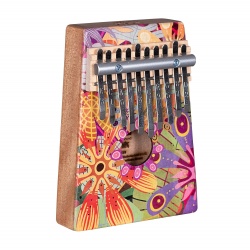 Sela Kalimba Mahogany 10 SE-258 Flower Power