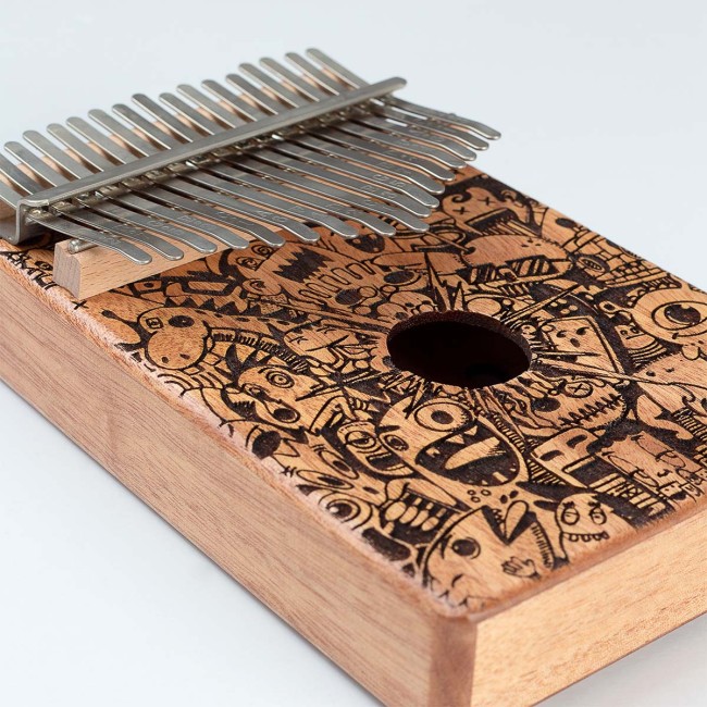 Kalimba Sela Mahogany 17 SE-251 Little Monster Laser