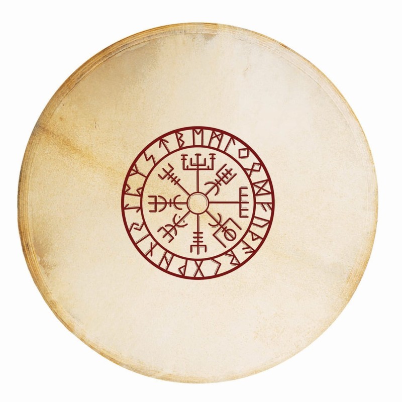 Šamaņu bungas Terre Viking-Red (40cm) Šamaņu bungas Terre Viking-Red (40cm)