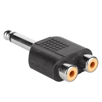 Adapteris 2 x RCA (F) - 6,3mm jack (M) AT-240 Adapteris 2 x RCA (F) - 6,3mm jack (M) AT-240