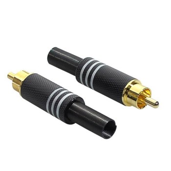 Konektors RCA Male MRCA-25-BK Konektors RCA Male MRCA-25-BK