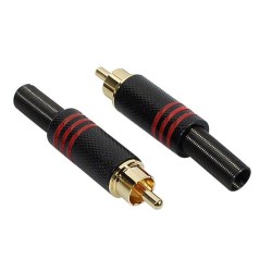 Konektors RCA Male MRCA-25-RD Konektors RCA Male MRCA-25-RD