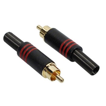 Konektors RCA Male MRCA-25-RD Konektors RCA Male MRCA-25-RD