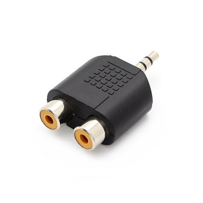 Adapteris 2 x RCA - 3,5mm Jack SADA044