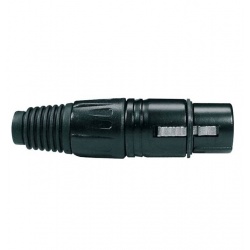 Boston XLR plug  XLR-3-FVBK
