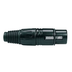 XLR konektors Boston XLR-3-FVBK XLR konektors Boston XLR-3-FVBK