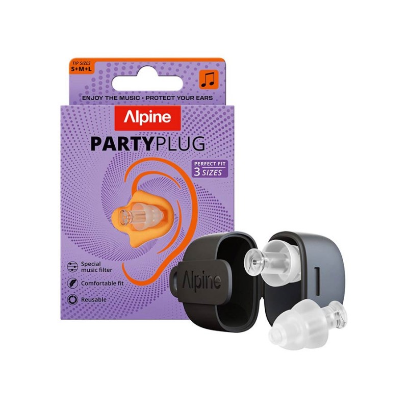 Ausu aizbāžņi Alpine PartyPlug Transparent Ausu aizbāžņi Alpine PartyPlug Transparent