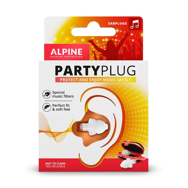 Ausu aizbāžņi Alpine PartyPlug Transparent