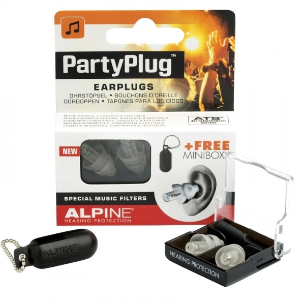 Alpine earplugs Partyplug MKII Transparent