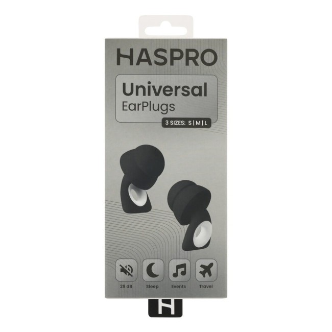 Ausu aizbāžņi HASPRO Earplug-BK