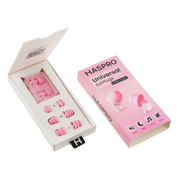 Ausu aizbāžņi HASPRO Earplug-Pink Ausu aizbāžņi HASPRO Earplug-Pink