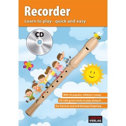 Recorder - Learn to play quick and easy + CD
