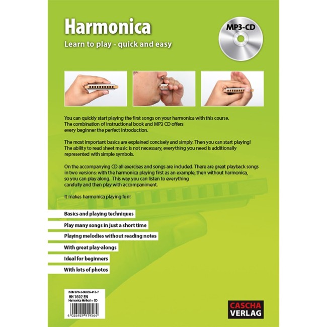 Harmonica - Learn to play quick and easy + CD (Mutes Harmonikas)