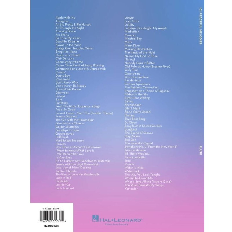 101 Peaceful Melodies for Flute (Flauta)