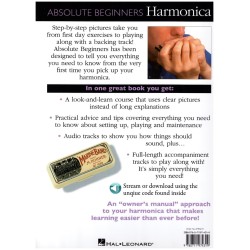 Grāmata - Absolute Beginners Harmonica Grāmata - Absolute Beginners Harmonica