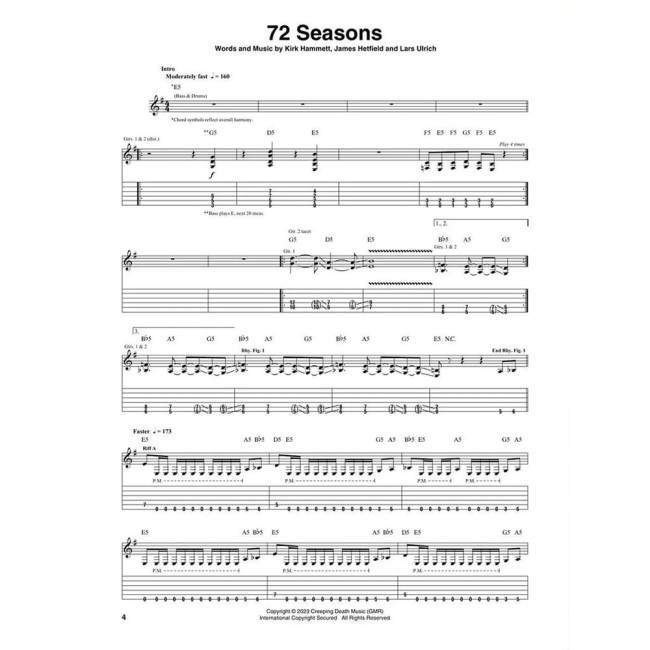 Metallica - 72 Seasons (Ģitāra)