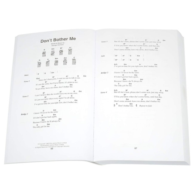 The Little Black Book Of Beatles Songs For Ukulele 