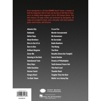Bruce Springsteen: Music Collection (Klavieres, Ģitāra, Vokāls) Bruce Springsteen: Music Collection (Klavieres, Ģitāra, Vokāls)