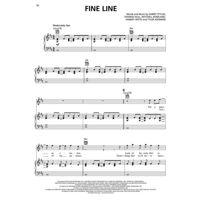 Harry Styles - Fine Line (Klavieres, Vokāls, Ģitāra)