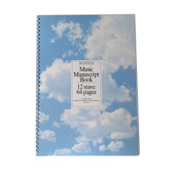 Sheet Music Book (Spiral) A4 64 pages